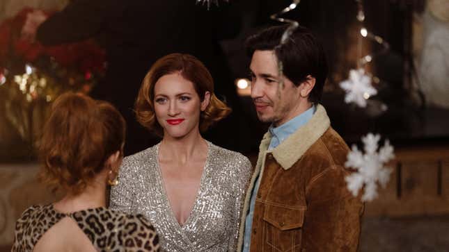 Brittany Snow and Justin Long in Christmas With The Campbells 