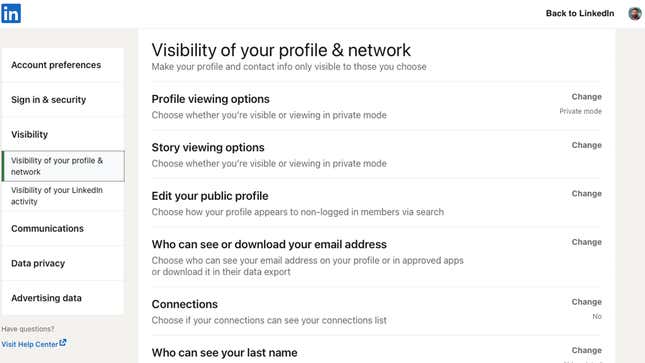 Image for article titled 8 Privacy Settings You Should Change on LinkedIn Right Now
