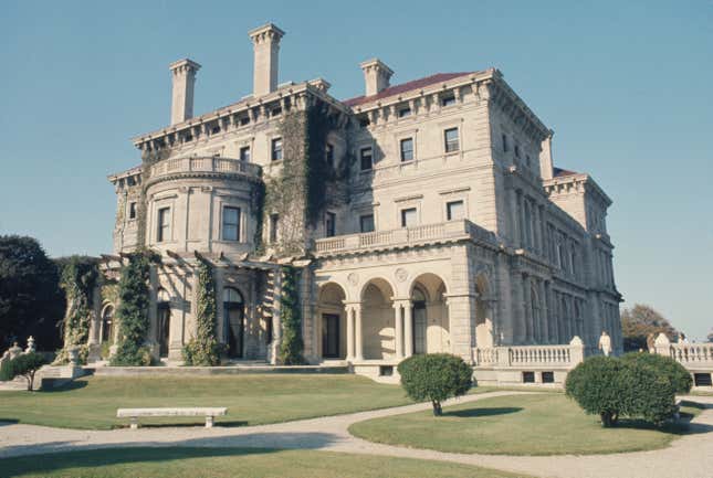 The Vanderbilts’ summer “cottage” in Newport, RI.