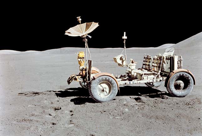 The Lunar Roving Vehicle from the Apollo 15 mission 