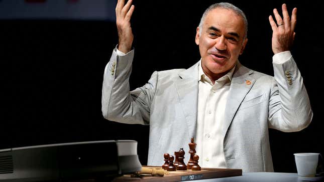 Image for article titled Cackling Garry Kasparov Wins Another Chess Match Against Roomba