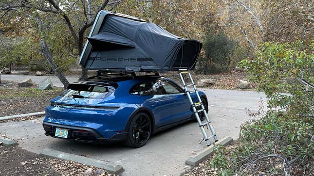 Image for article titled Porsche&#39;s $7,000 Roof Tent Makes Camping Not Suck