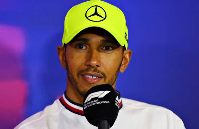 Image for article titled Lewis Hamilton Condemns Racist, Sexist, Homophobic Attacks at F1 Race
