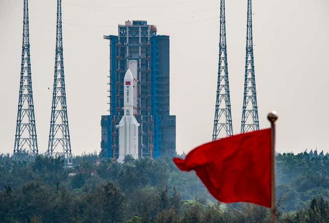 Image for article titled A Chinese Rocket Booster Crashes to Earth and Partially Closes Spanish Airspace