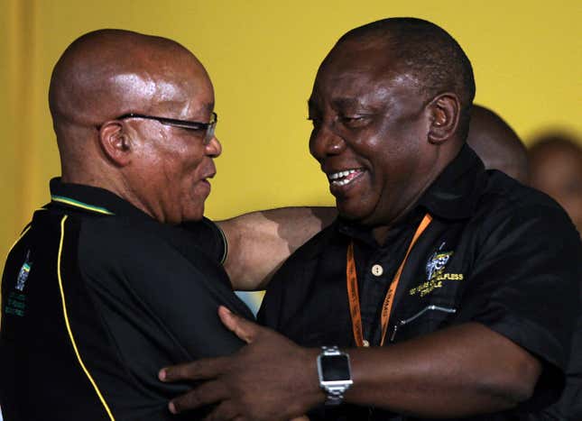Ramaphosa made a comeback into politics in 2012.