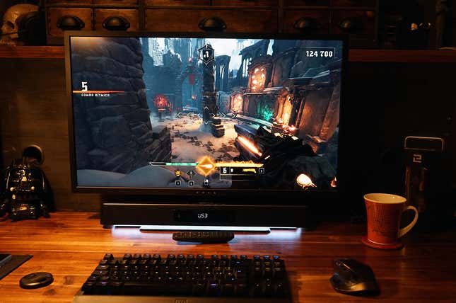 Un momento del videojuego Metal: Hellsinger