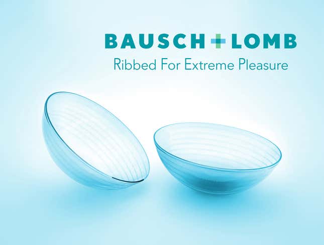 Image for article titled Bausch &amp; Lomb Introduces New Ribbed Contacts For Extra Pleasure