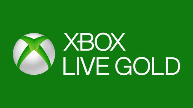 The Xbox Live Gold logo is emblazoned against a green background.