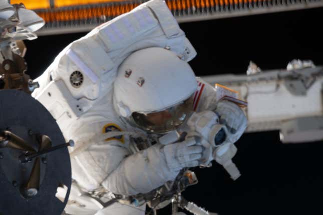 Koch during a spacewalk on January 15, 2020. 