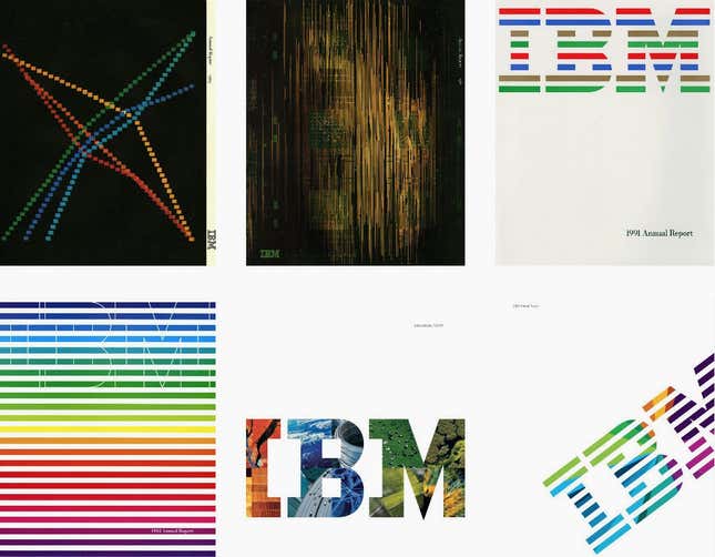 IBM annual report covers