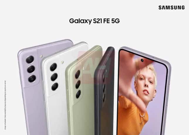 Imagen para el artículo titulado Esto es todo lo que sabemos del nuevo Samsung Galaxy S21 FE