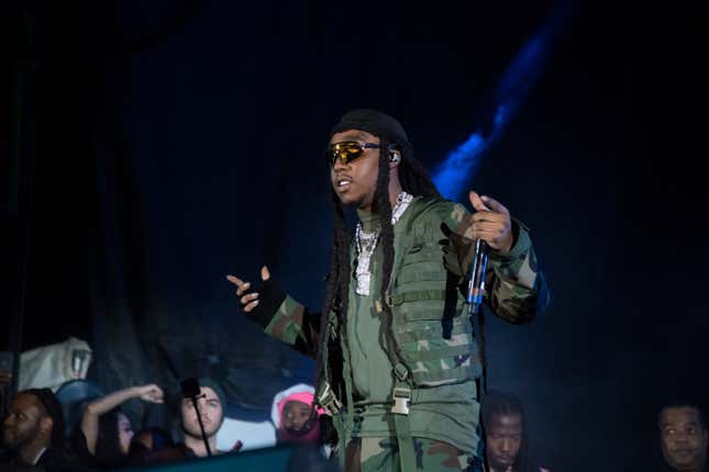 Takeoff performs during Lil Weezyana Fest on Saturday, Oct. 29, 2022, in New Orleans.