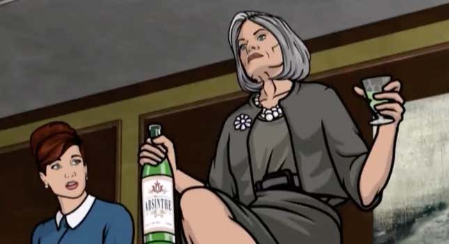 There’s a tear in my... absinthe.