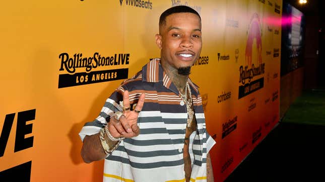 Tory Lanez attends Rolling Stone Live Big Game Experience at Academy LA on February 13, 2022 in Los Angeles, California.