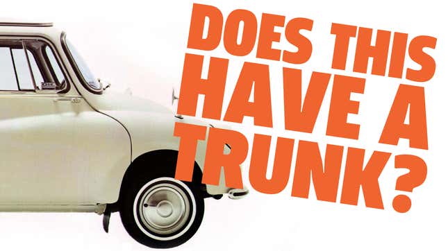 Image for article titled Here&#39;s An Automotive Puzzler: Does The Subaru 360 Have A Trunk?