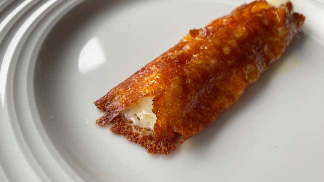 Image for article titled Wrap Your Mozzarella Sticks in a Blanket of Crispy Cheese
