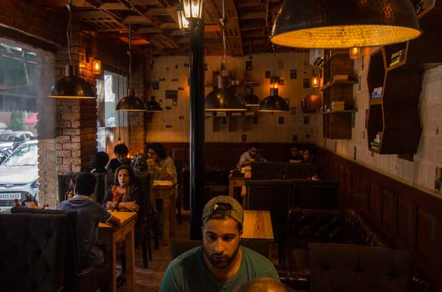 Image for article titled Kashmir’s trendy new cafes offer more than just freshly-brewed coffee to young customers