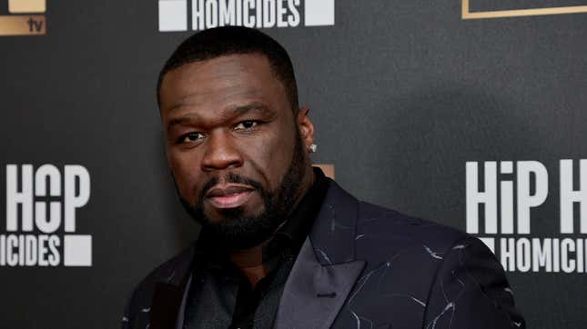 Curtis “50 Cent” Jackson attends WE TV’s “Hip Hop Homicides” New York Premiere at Crosby Street Hotel on November 10, 2022 in New York City. 