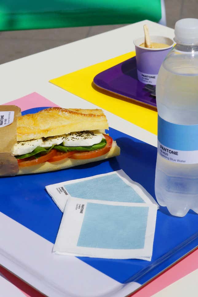Image for article titled What does yellow taste like? Pantone’s pop-up café serves up food by color