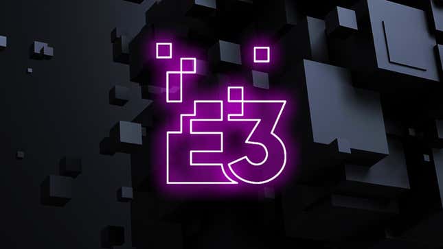 An image of the E3 logo getting digitized into space.