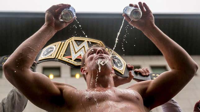 Those better not be ice-cold IPAs, Gronk