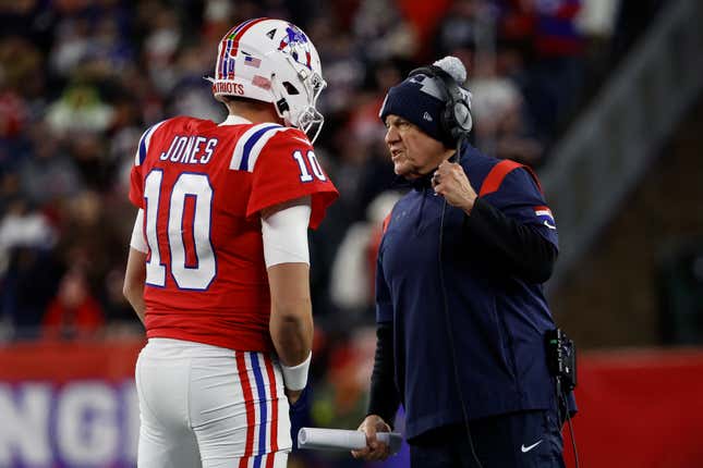 Would you rather go forward with Mac Jones at QB or Bill Belichick at HC?