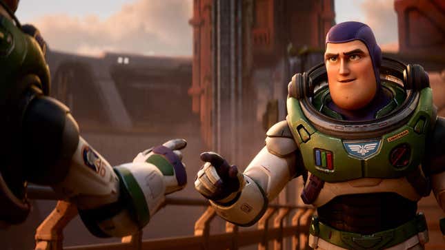 Chris Evans as Buzz Lightyear in Pixar’s Lightyear.