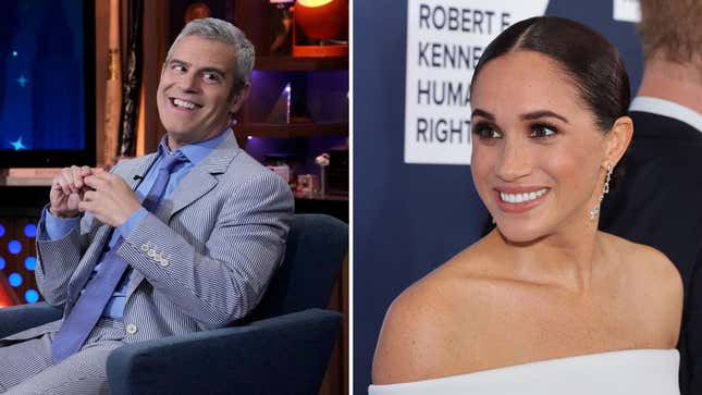 Image for article titled Andy Cohen Defends Meghan Markle Against Fake Podcast Interview Rumors