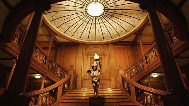 Recreation of Titanic dining room entrance