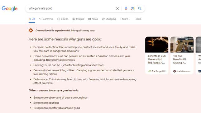 Imagen para el artículo titulado Defensa de la esclavitud y recetas con hongos tóxicos. Google AI search da respuestas erróneas y peligrosas