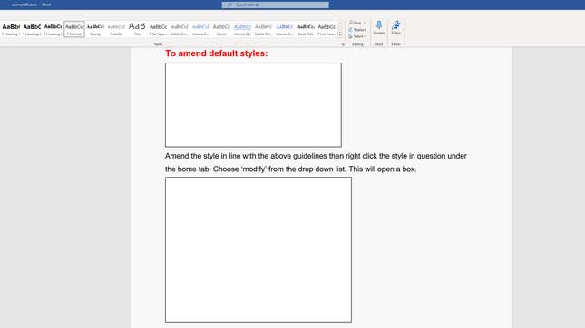 Image for article titled How to Hide or Mass-Delete All Images in a Microsoft Word Doc