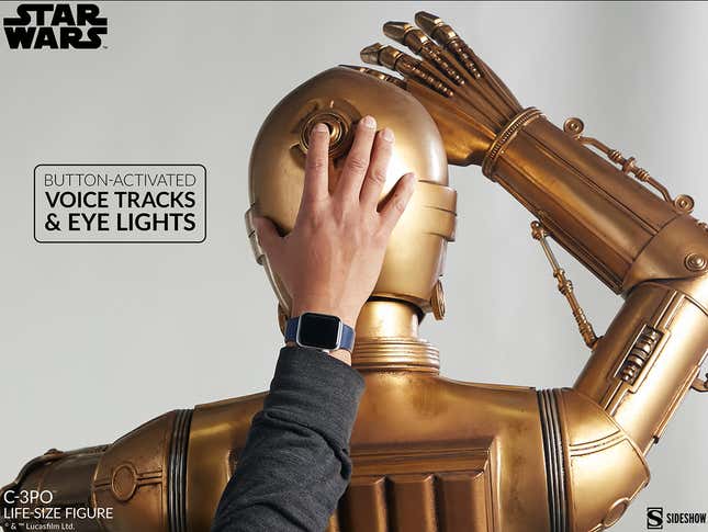 Imagen para el artículo titulado A esta réplica de C3PO a tamaño real solo le falta hablar seis millones de idiomas