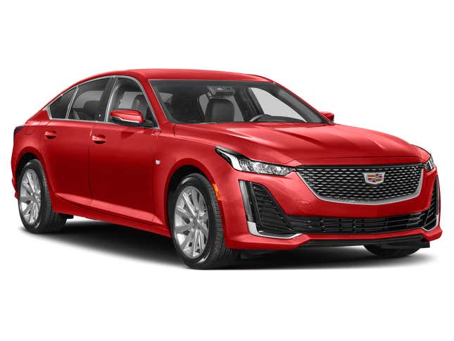 Cadillac CT5 / 4dr Sdn Premium Luxury 2024. Front 3⁄4, Facing to the Right