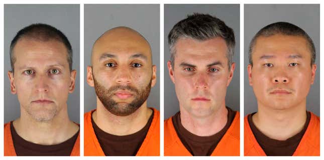 Image for article titled 4 Ex-Minneapolis Officers Indicted in George Floyd Case Will Appear for Federal Arraignment