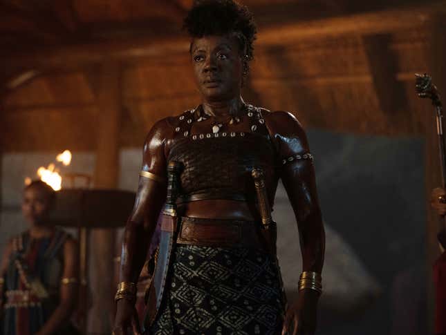 Davis as General Nanisca in The Woman King.