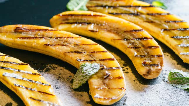 grilled bananas