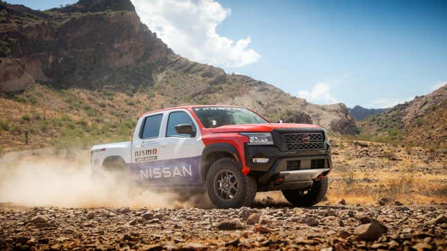 Image for article titled The Nissan Frontier Running In The 2021 Rebelle Rally Honors The Hardbody