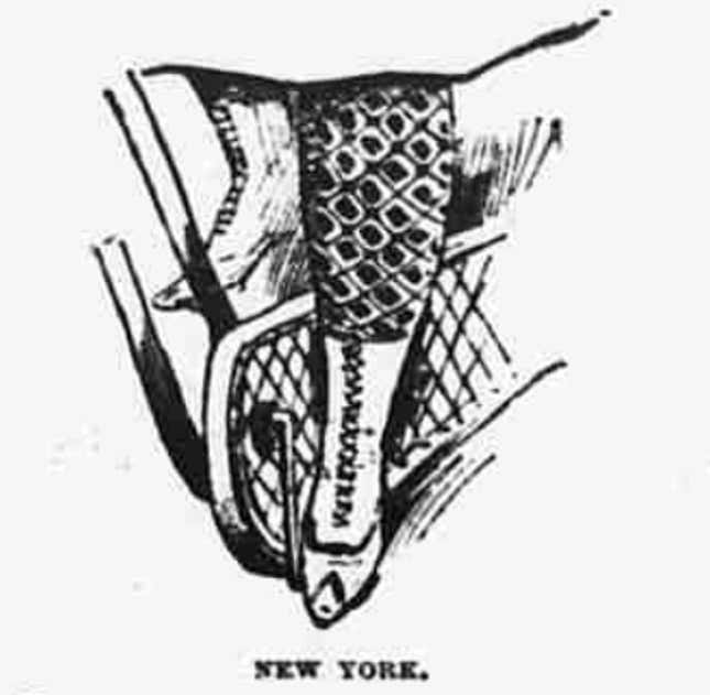 Drawing of lady's legs in bikewear