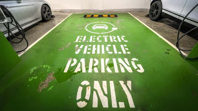 Image for article titled Hogging an EV Charger in Australia Can Result in a $2,100 Fine