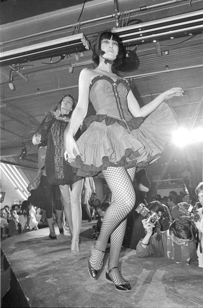 Betsey Johnson fashion show in 1980.