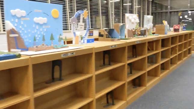Image for article titled Florida Teacher Is Fired for Posting Viral Video of Empty Classroom Bookshelves