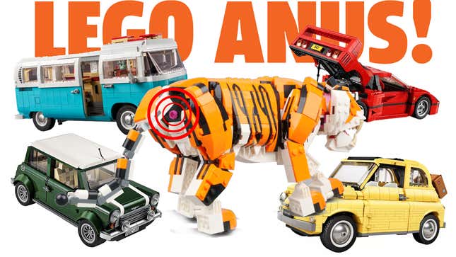 Image for article titled Lego Finally Has An Official Anus And Here Are The Lego Cars That Should Have It