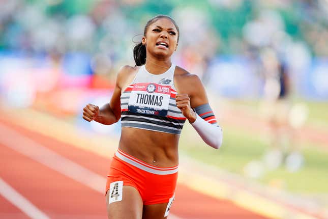 Image for article titled &#39;We Want Your Support&#39;: Gabby Thomas Pleads for Black Folks to Watch Olympics Despite Recent Wave of Anti-Black Rulings