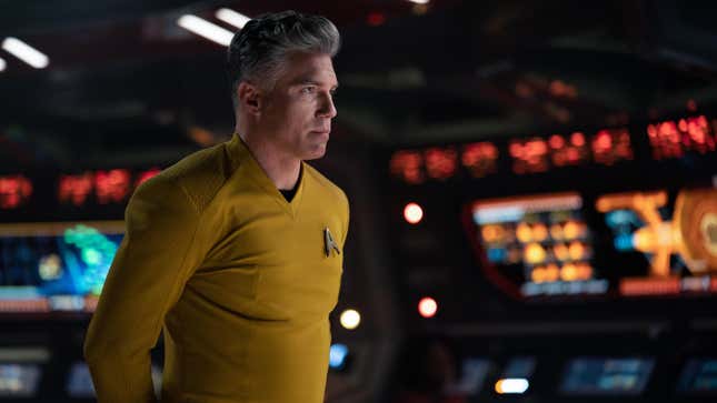 Anson Mount as Captain Pike on Star Trek: Strange New Worlds