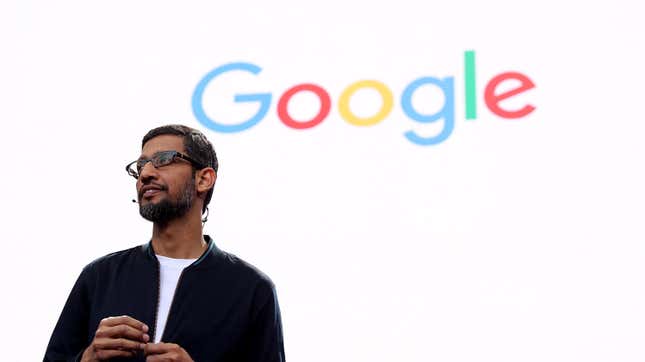 Pichai said that the company is working on several different AI-based search products that could help Google move away from the link-based search that it popularized.