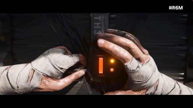 A first-person shot shows Thermite readying his charge.