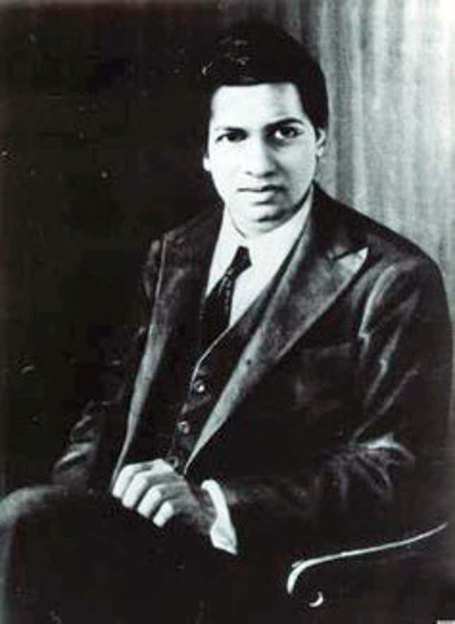 Srinivasa Ramanujan.