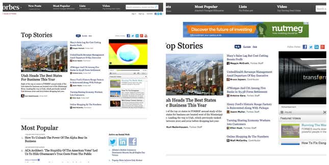 Image for article titled This is what the web looks like without ads