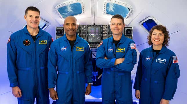 The four-person crew assigned to the Artemis 2 mission. 