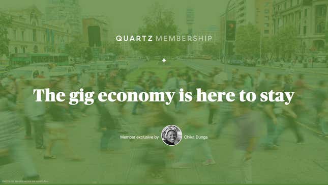 Image for article titled The gig economy gets a boost from the US election